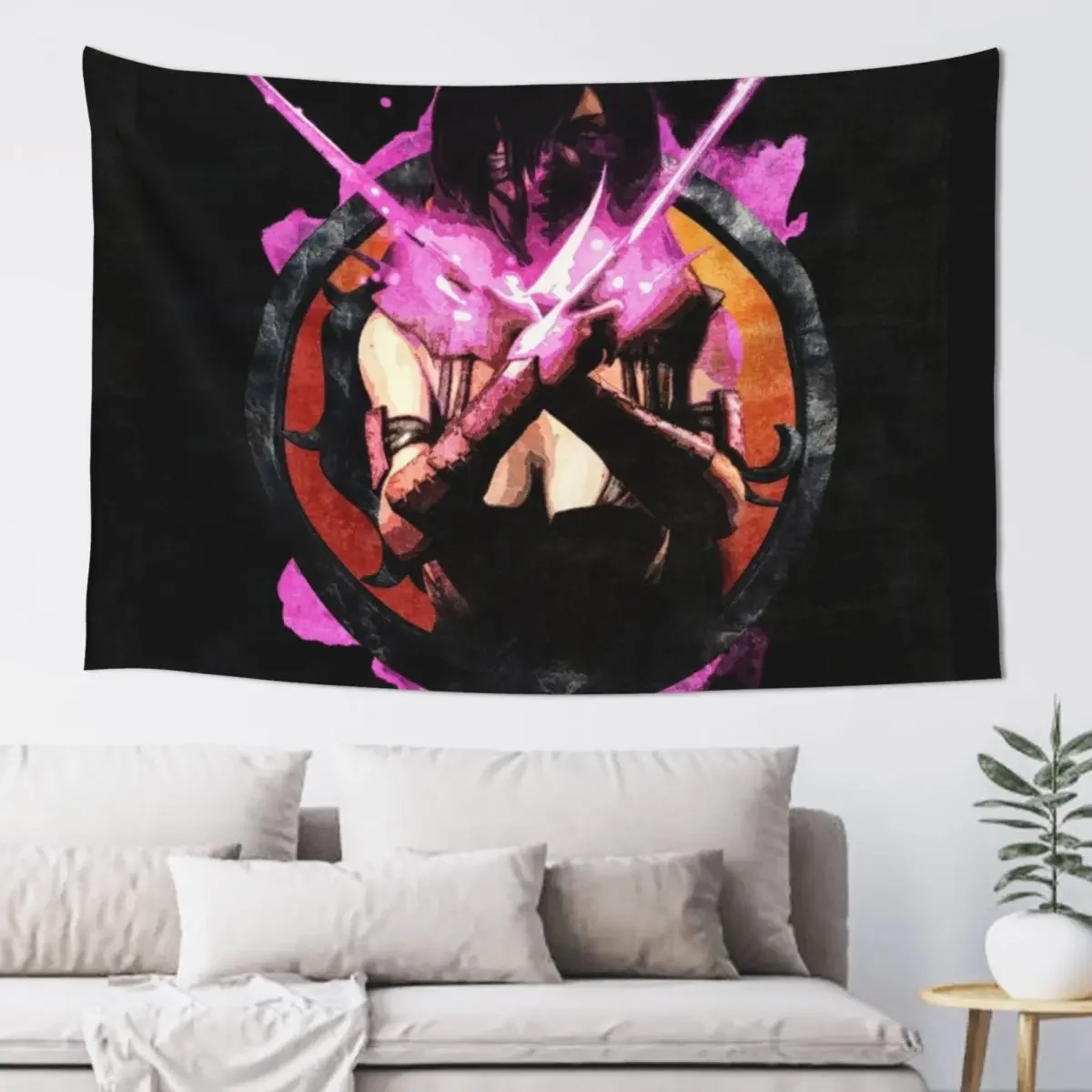 

Mortal Kombat Mileena Tapestry Room Decorator Bathroom Decor Tapestry