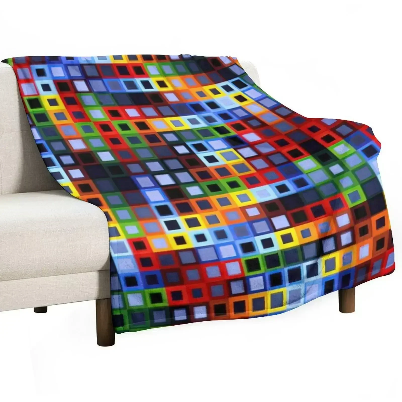 Victor Vasarely - Orion-K - 1972 Throw Blanket Decoratives for babies sofa bed wednesday Blankets