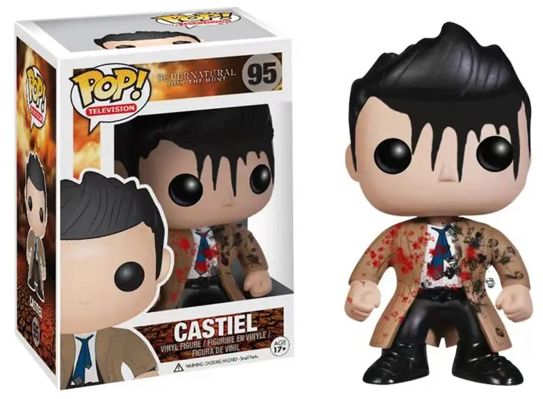 Funko pop Supernatural Sam 93 #    Castiel 95 #   Crowley 200 #    Bambole giocattolo d\'azione con figure in vinile Collezione di modelli Rap Star