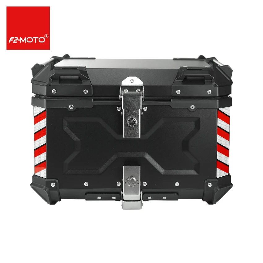 

Factory Hot Selling 55L F2-moto Waterproof and Shockproof Tail Box Trunk Aluminum Top Case Motorcycle