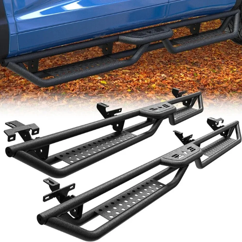 US Running Boards for 2020-2024 Jeep Gladiator JT 4 Door Steel Side Steps Drop-Down