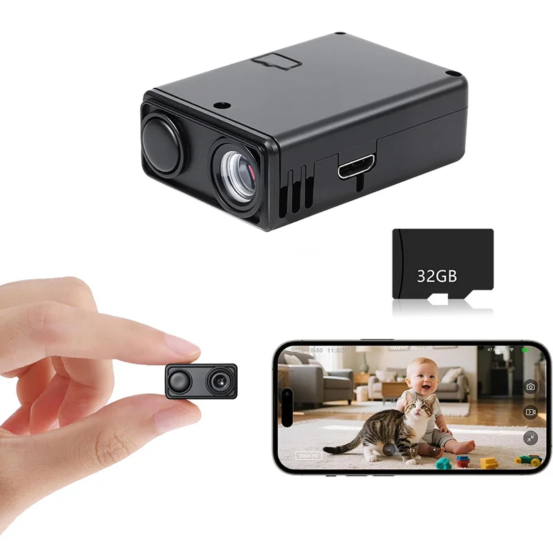 New 4K Camera WiFi Wireless Monitor Night Vision Remote Motion Detecting Camcorders Security Protection Indoor Surveillance