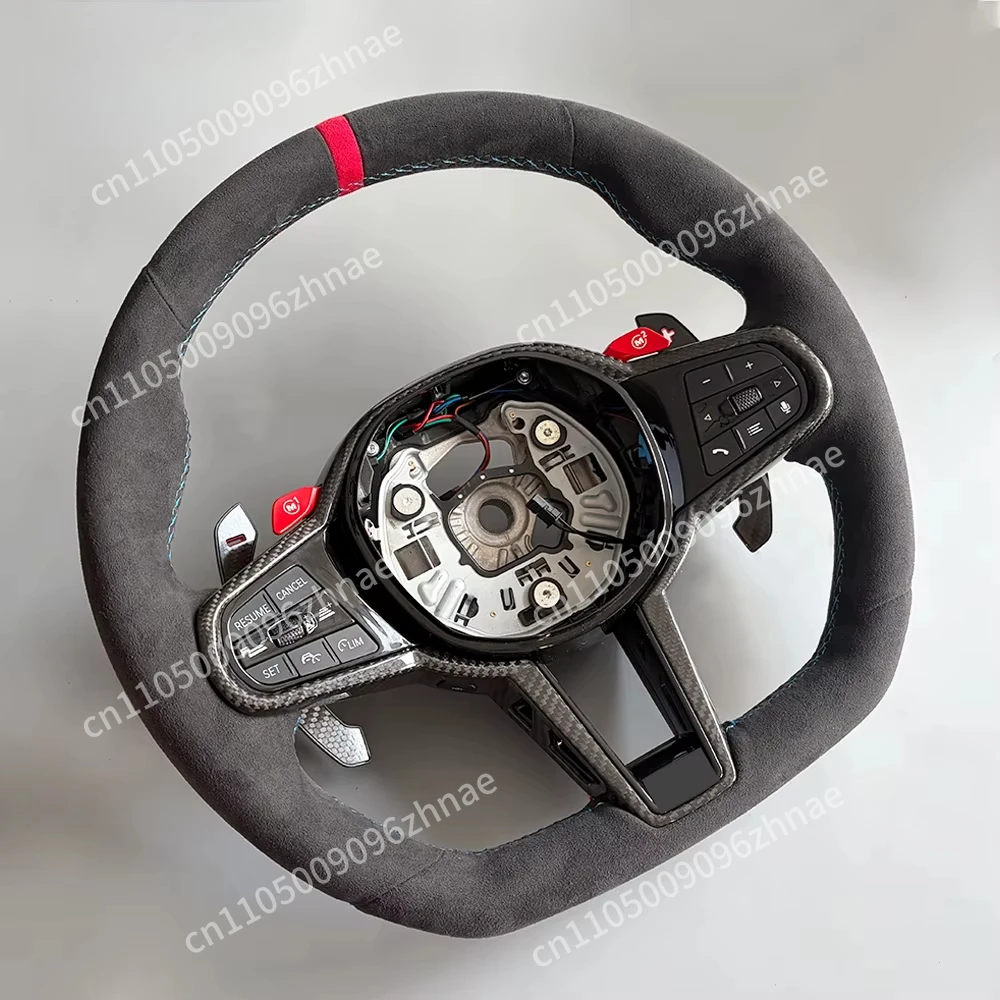 For G Series M3 G80 M4 G82 G20 G30 G38 M5 M6 F10 F30 F90 M8 X3m X4m X5m X6m G3x G1x G0x TY Steering Wheel Custom Suede Sports
