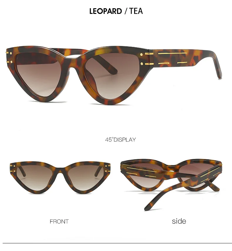 Vintage Cat Eye Sonnenbrille Frauen Männer 2024 Marke Designer Mode Goggle Sonnenbrille Weibliche Trends Shades Außerhalb Brillen UV400 – Detail 8