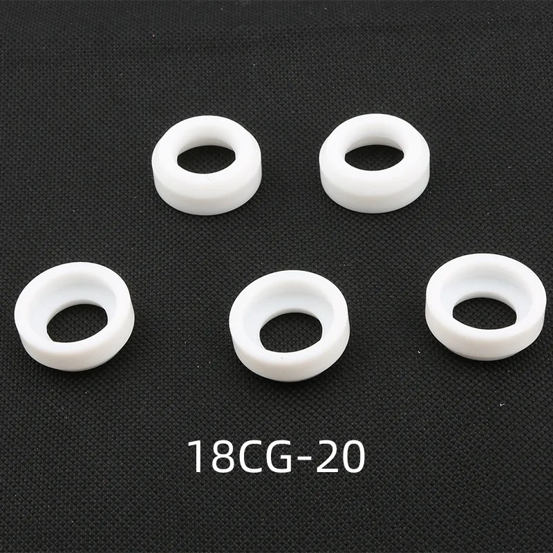 5PCS Tetrafluoroethylene Insulator Cup Gasket for TIG Welding Torch WP17 18 26 18CG 18CG-20 54N01 54N63 17GLG20