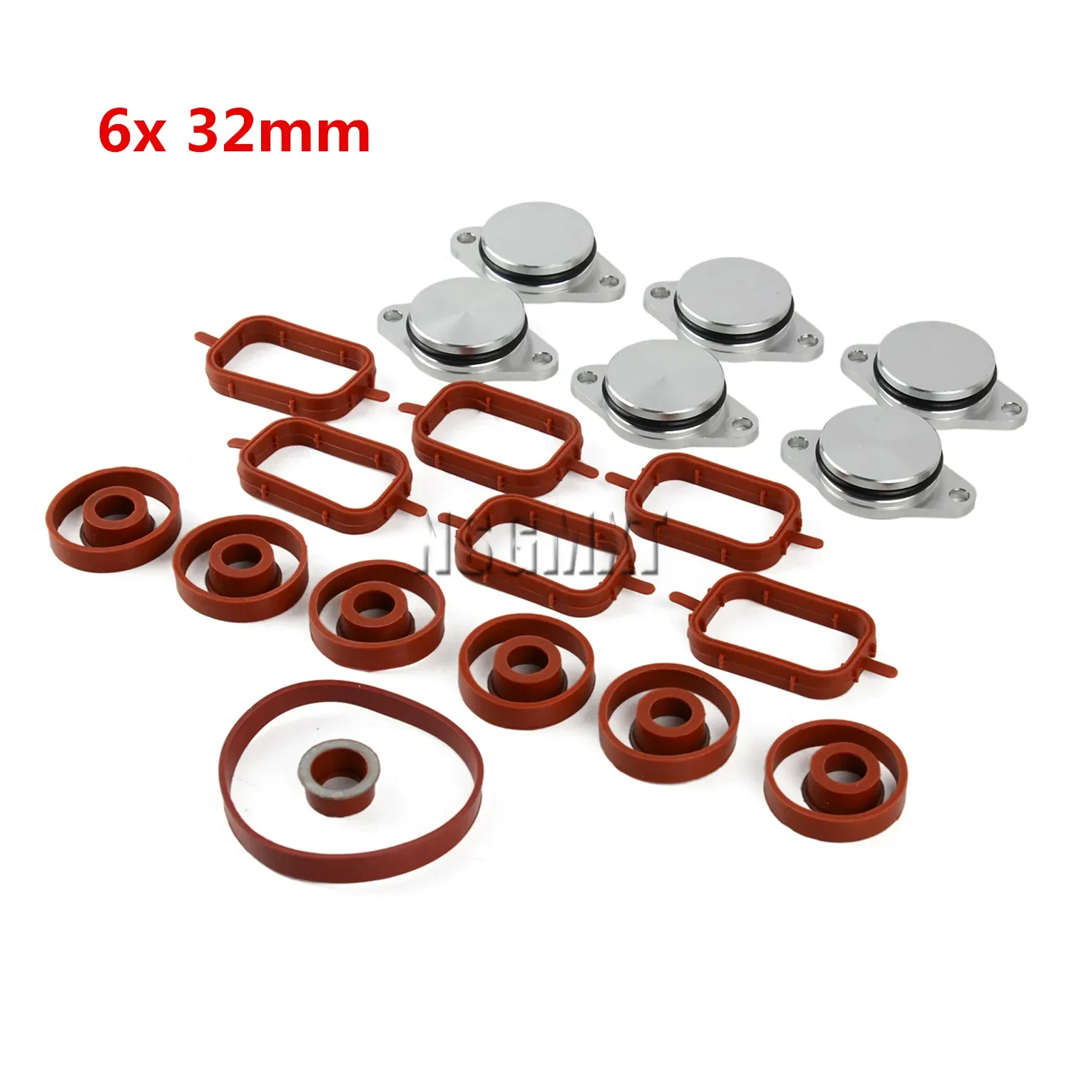 AP03 New Manifold Gaskets & Swirl Flaps Kit 6*32MM For BMW 330d 335d 530d X3 X5 E70 X6 3.0d,sd