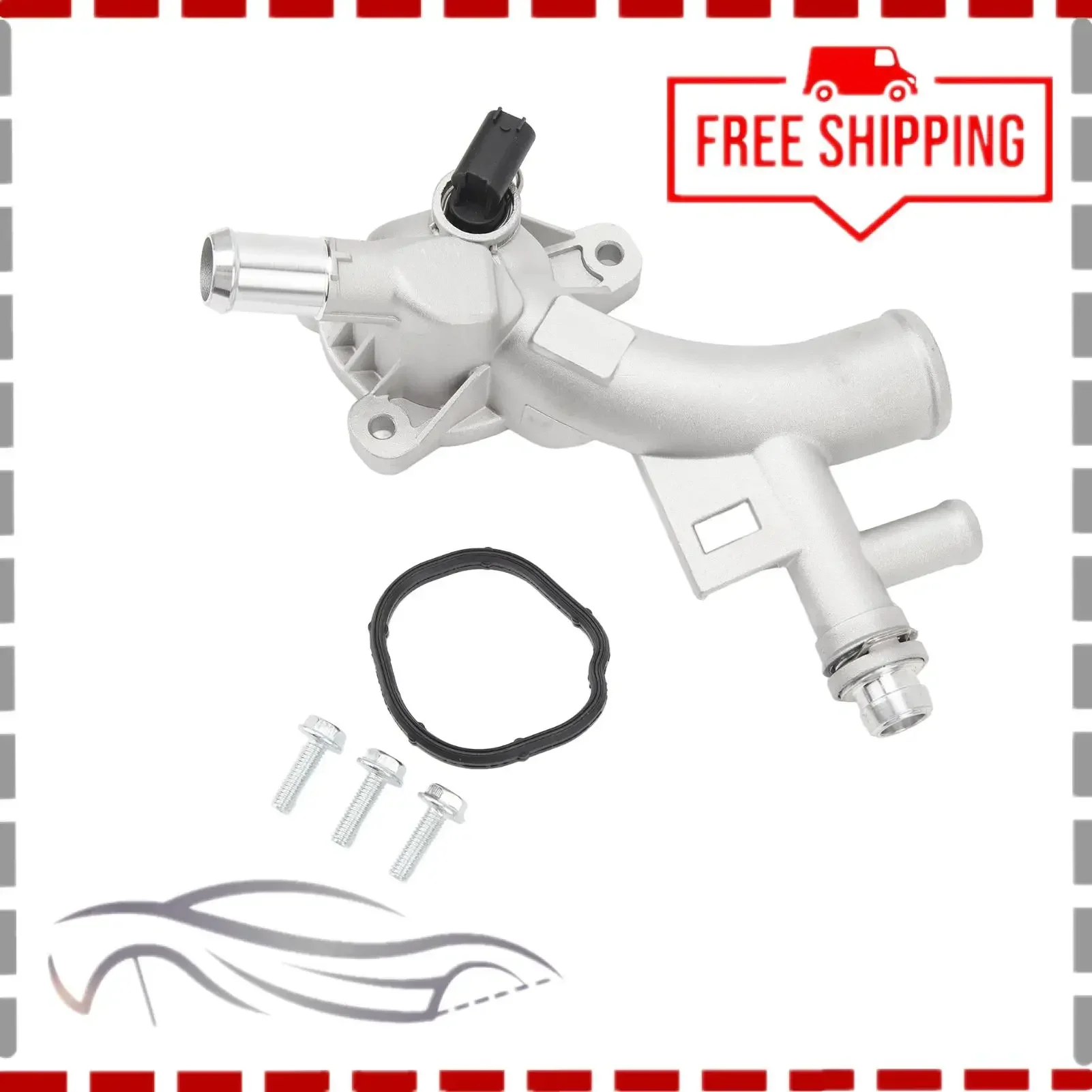 

25193922 55565334 Алюминиевый корпус термостата на выходе охлаждающей жидкости для Buick Encore 1.4L 2013-19 для Chevy Cruze 1.4L 2011-16