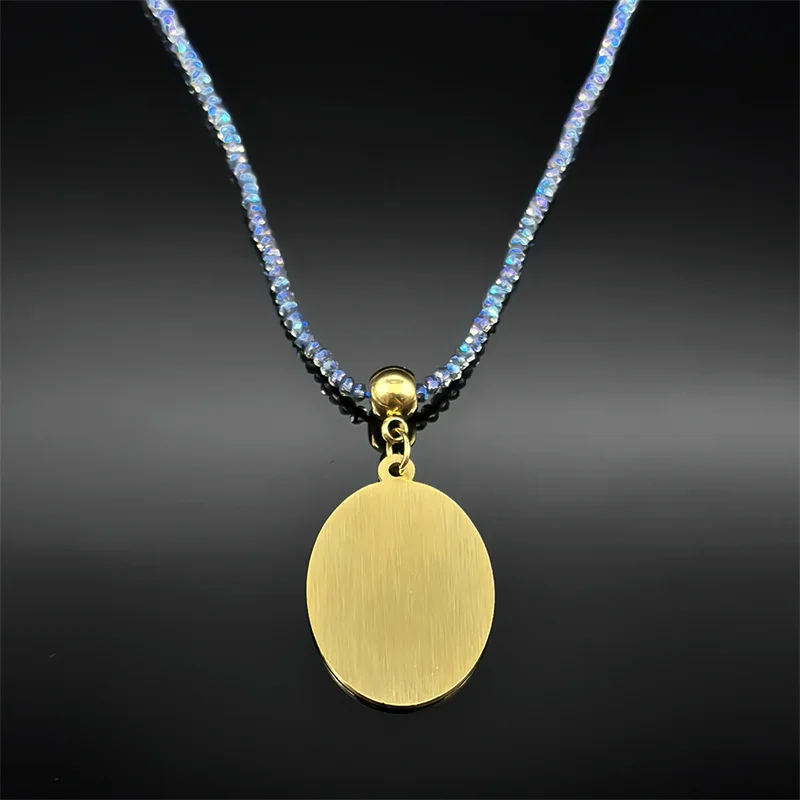 Arab Quran Allah Pendant Necklace for Women Men Stainless Steel Gold Color Islam Muslim Chain Jewelry Gifts collar
