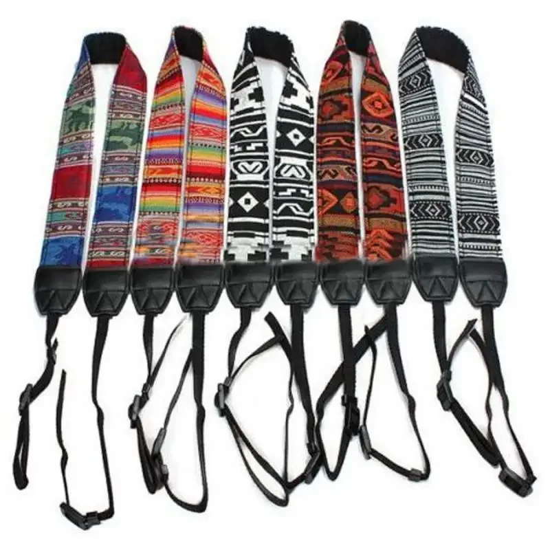 Universal Adjustable Camera Strap Shoulder Neck Strap Cotton Leather Belt For Nikon Canon Olympus Kodak DSLR Cameras Strap