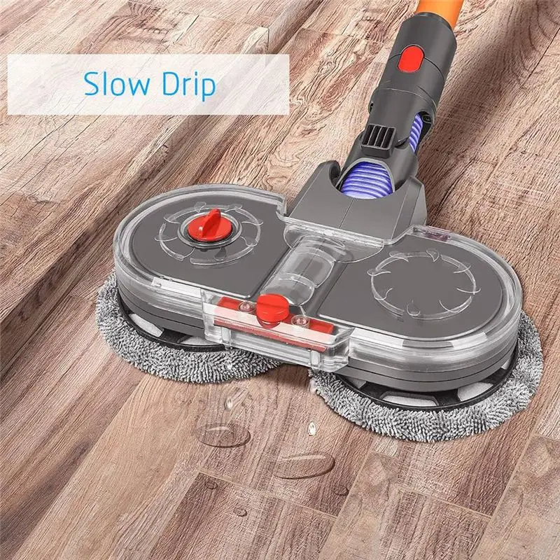 A67M-Electric Mop Head For Dyson V15 V11 V10 V8 V7 Vacuum Cleaners Attachment With Detachable Water Tank 12 Reusable Mop Pads