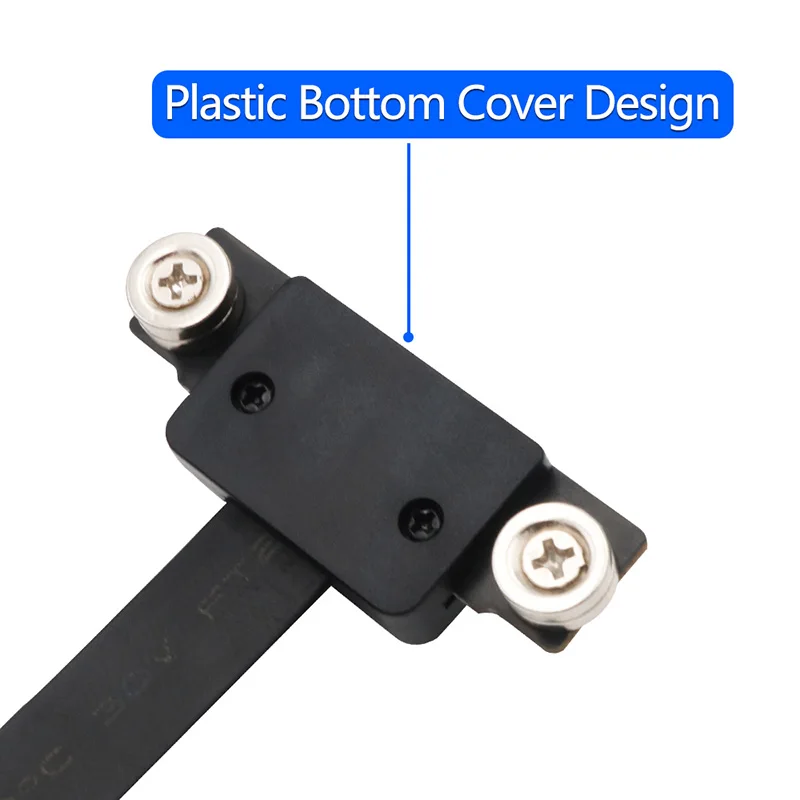 15CM PCI Express 1X Extension Cable with 3.3V 12V Power LED Magnetic Foot Pad Dual 90 Degree Right Angle 8Gbps PCIE 3.0 X1 Riser