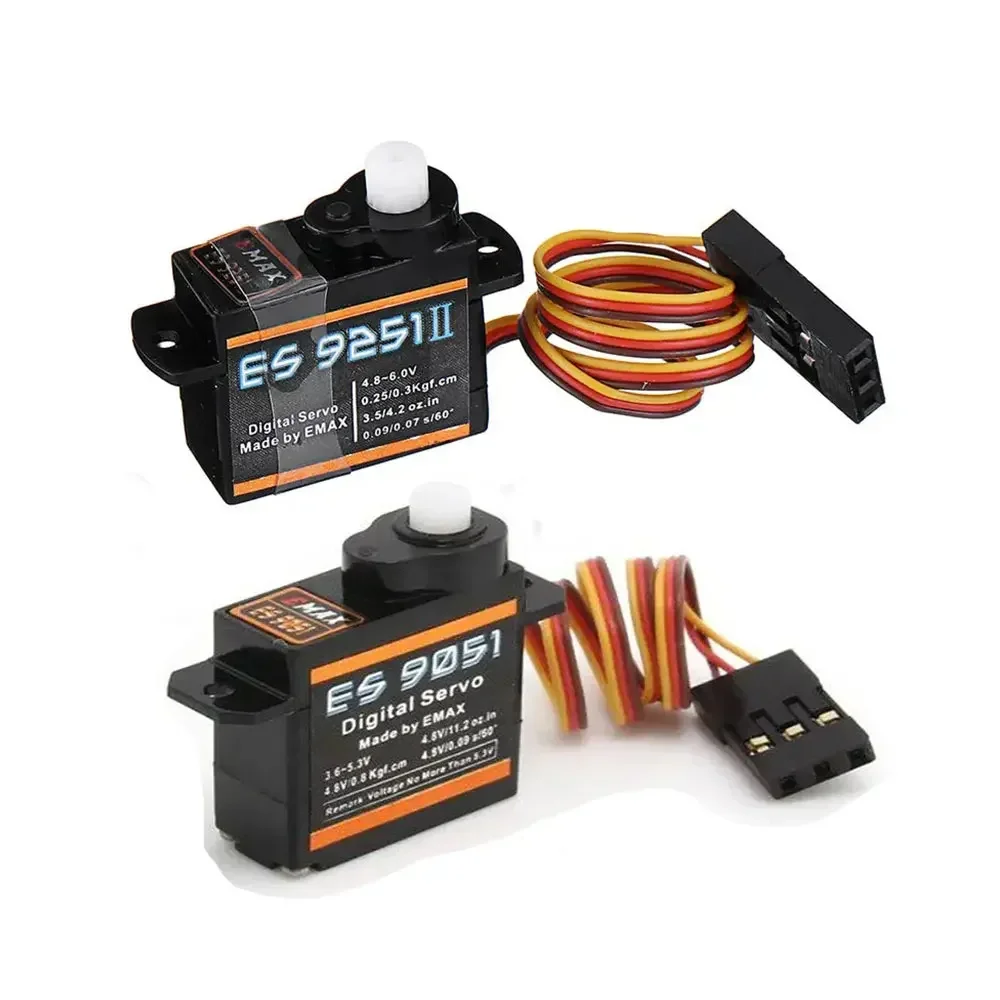 EMAX ES9051 ES9251 Digital Servo, 4.3g 2.5g Ultra Light 0.8kg.cm for 3D F3P Airplane
