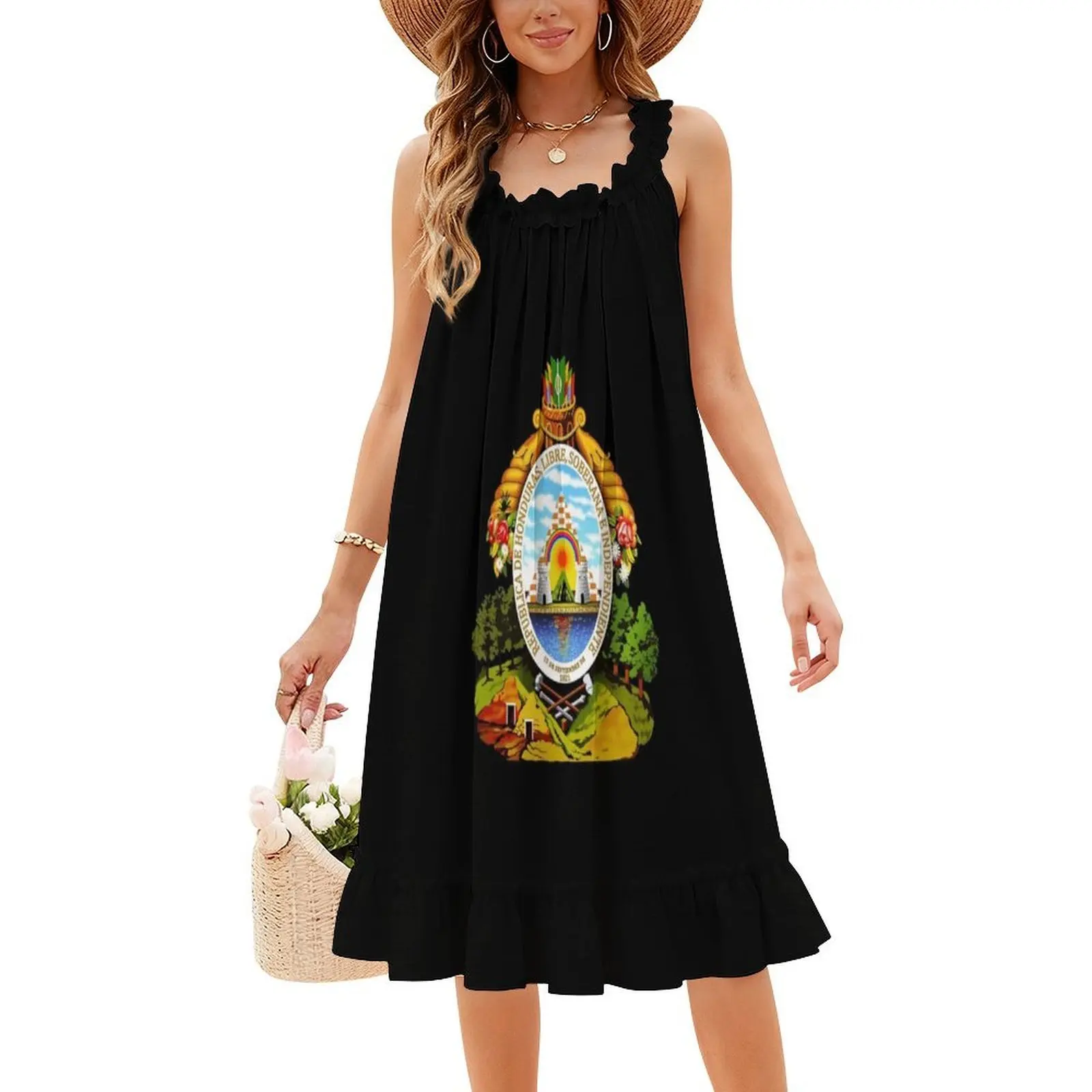 معطف من الأسلحة من هندوراس فستان بوهيمي عتيق بأكمام منتفخة أو خيارات بدون أكمام للنساء فستان هندوراس تنس هندوراس #4