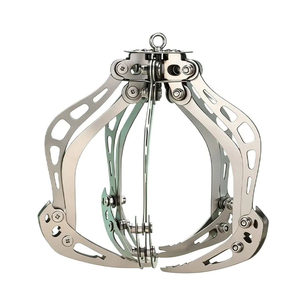 Stainless Steel 5 Prong Retrieval Hook 30cm Wide Opening Claw For High Altitude Rescue Search And Recovery Operations Tool