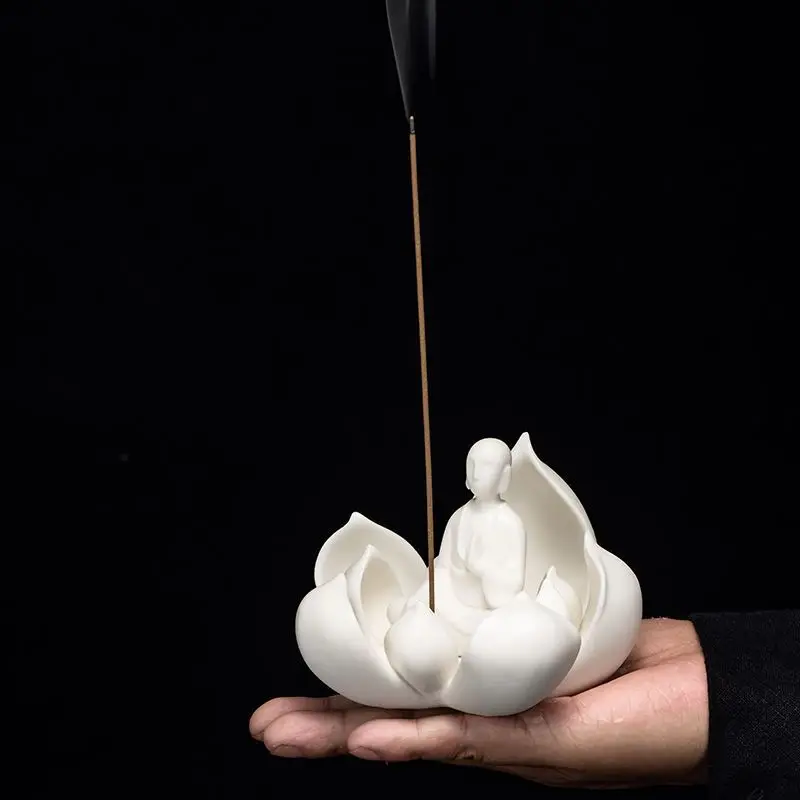 Xiaoxiangxiang monk indoor white porcelain zen seat