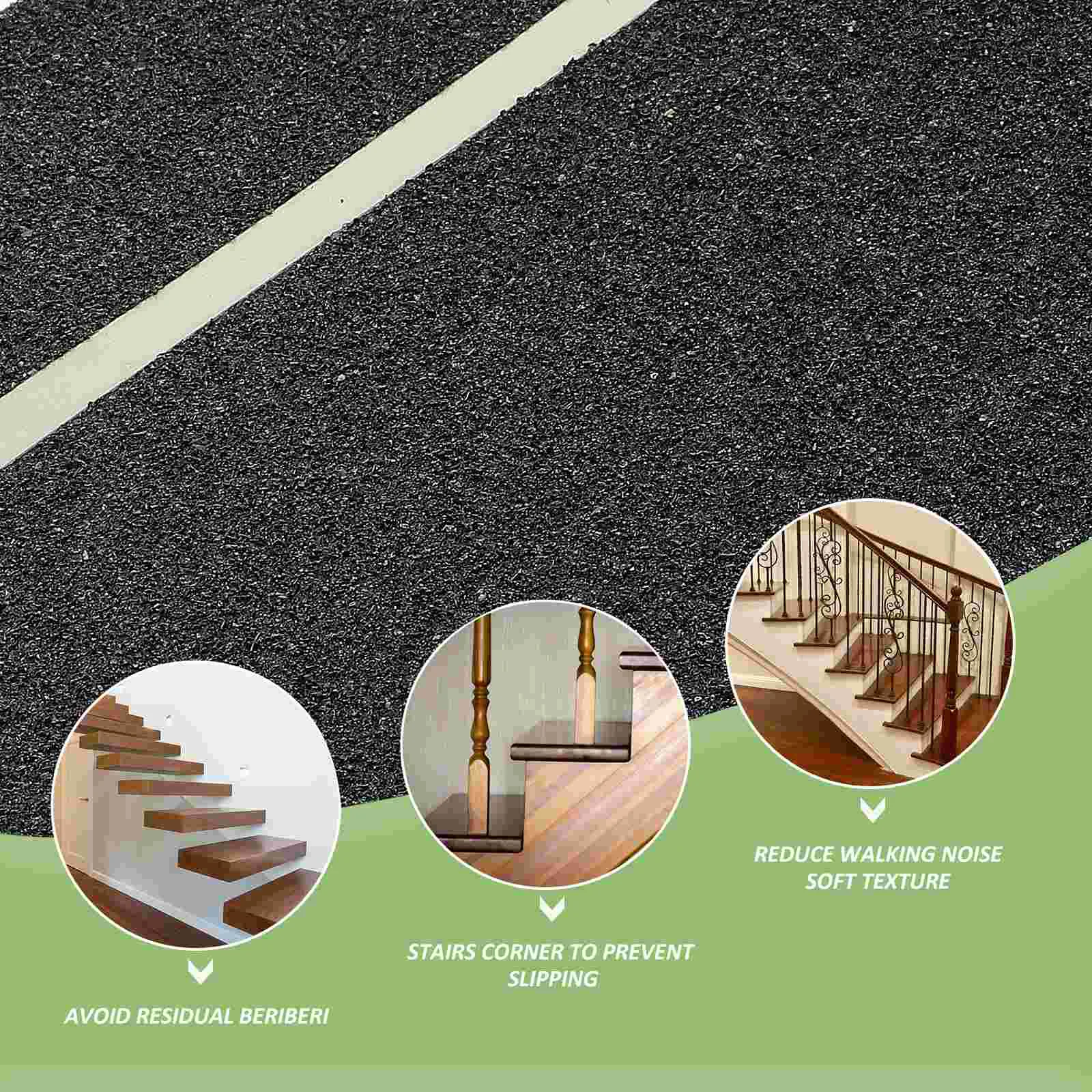 Non-slip Tape Glow in Dark Stripe The Stair Mats Self-adhesive Household Non-skid Pads Carpets Anti-skid Tread Black Rug