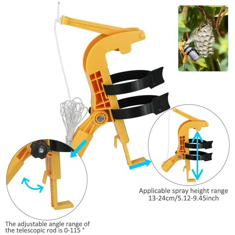 Spray Can Extender Adjustment Sprayer Bracket Adaptor Adjustable Angle Spray Extender Wasp Nest Aerosol Can Extension