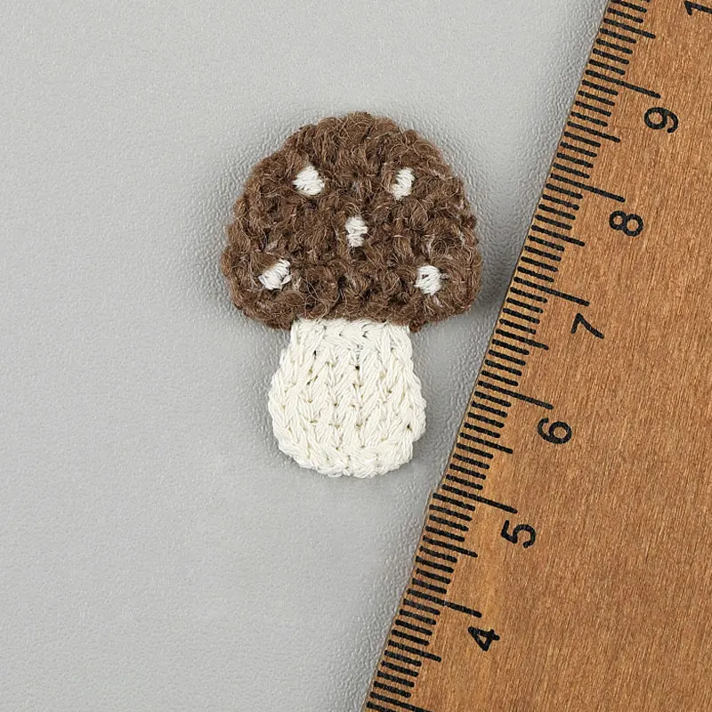 20 Stück Stickerei-Pilz-Applikationen für DIY-Haarspangen, Schuhblumen, Broschen, Kleidungszubehör-Patches – Detail 7