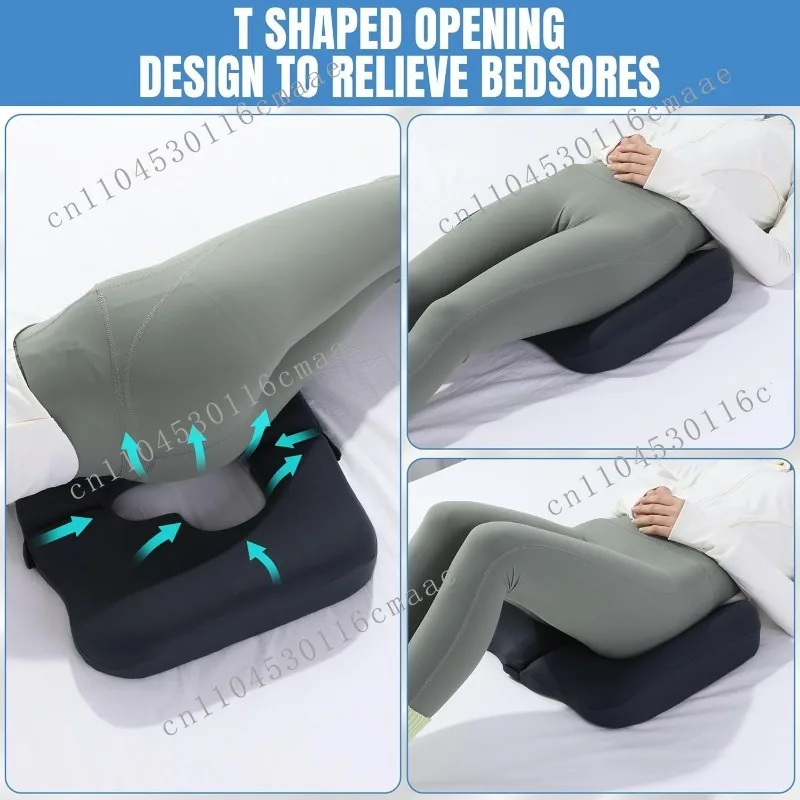 Memory Cotton Seat Cushion Office Sedentary   Caudal Decompression Hemorrhoids Pain Bed Butt Non-slip Seat