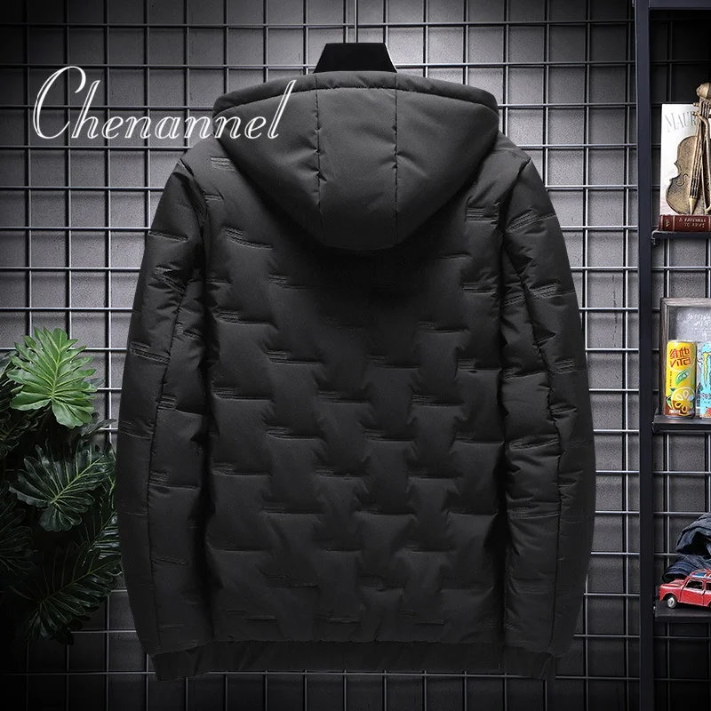 سترة شتوية جديدة مبطنة بالقطن للرجال، معطف قطني فضفاض عصري #4