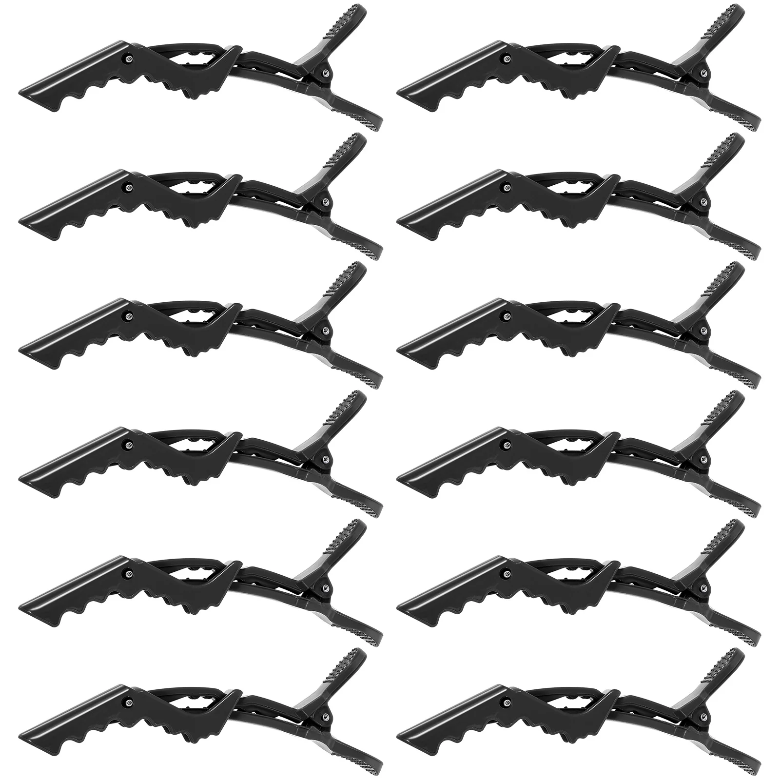 

12Pcs Alligator Hair Clips Plastic Sectioning Salon Clips Professional Hair Styling Lightweight Strong Grip for Salon Home Use