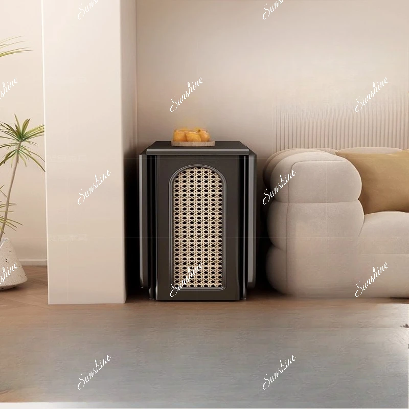 

Black rock slab extremely narrow folding dining table hidden chair