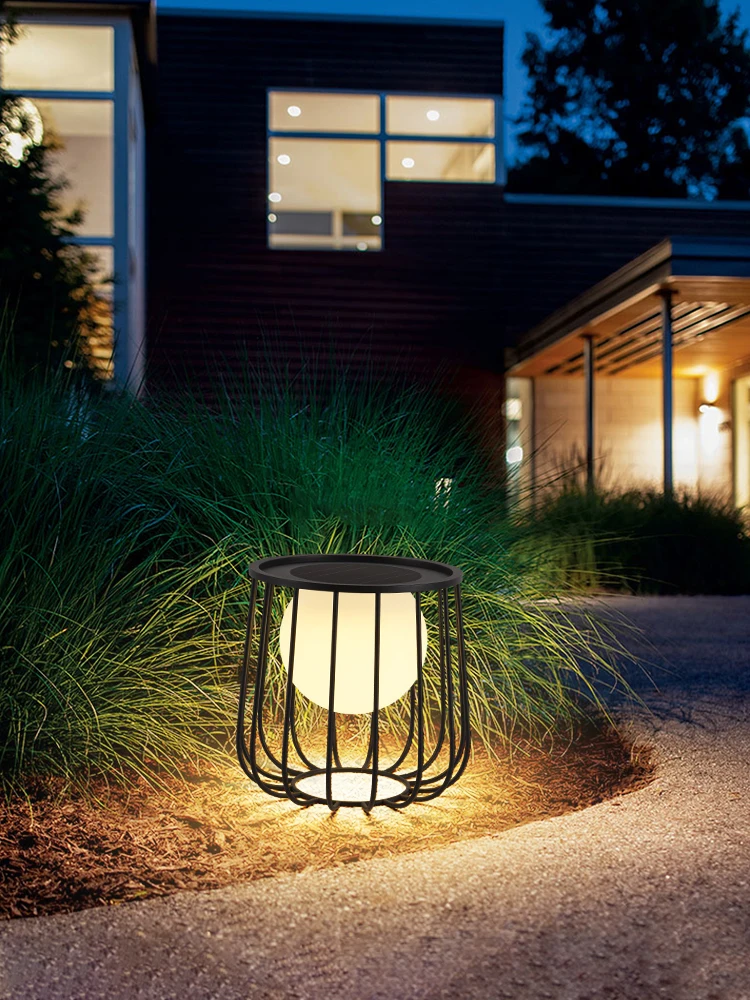 Solar outdoor home courtyard lawn  coffee table landscape light, modern garden decoration ambient light