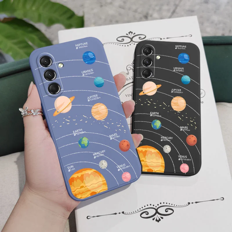 Dedukcyjne etui na telefon Planet do Samsung Galaxy S24 S23 S22 S21 S20 S10 S10E Ultra Plus FE Note 20 Ultra 10 Plus pokrowiec