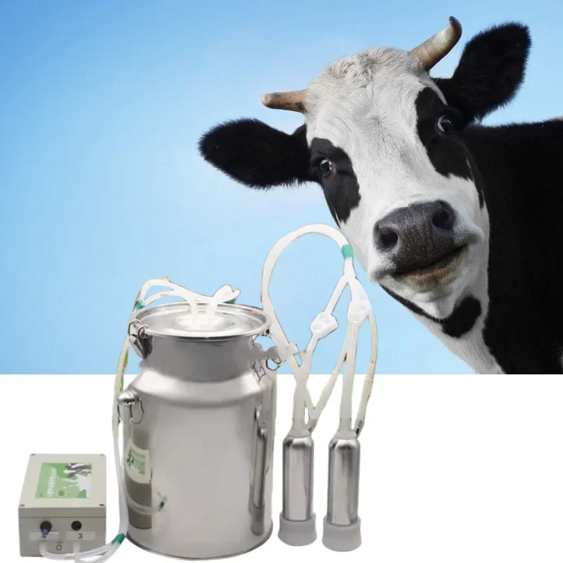 

Easy Operation 10L Vacuum Type Automatic Dairy Cows Goat Sheep Milk Machine Pulsation Portable Electric Cow Milking Machines