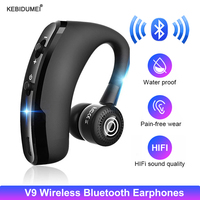 V9 TWS Headphones Bluetooth 5 Earphones Wireless Headstes HiFi Stereo Noise Reduction Earbud For iPhone Samsung Huawei Xiaomi