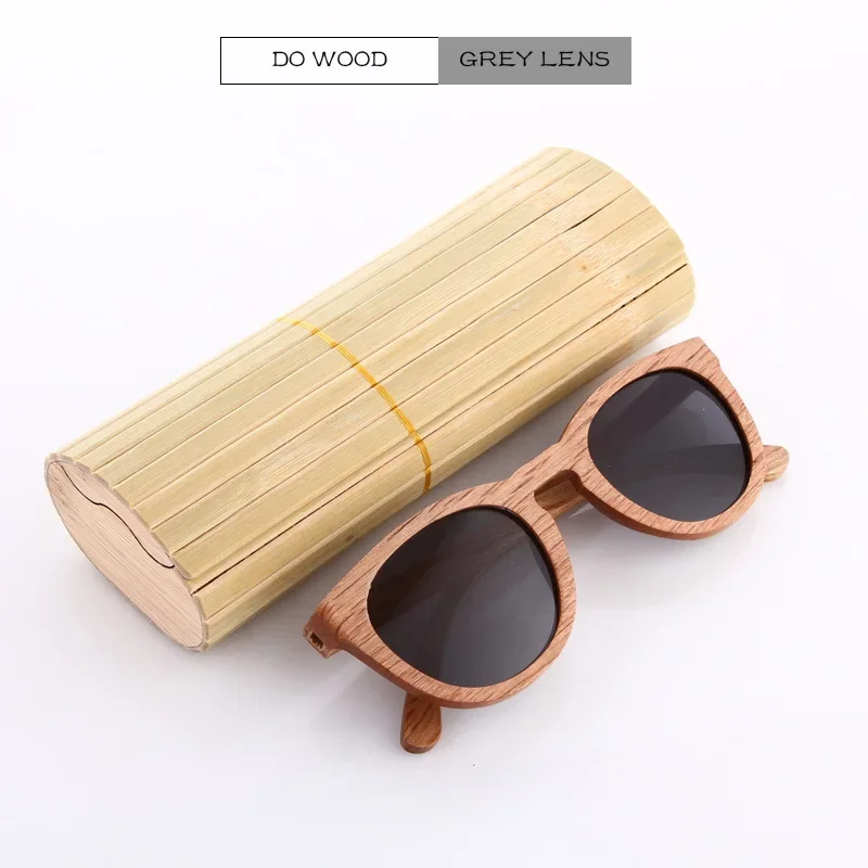 XSW 100% Natural Zebra Wooden Sunglasses Handmade Bamboo Sunglasses Polarized Mirror Coating Lenses Eyewear With Gift paper Box