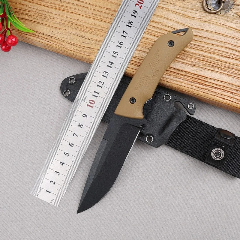

High Hardness Straight Camping Fixed Blade Outdoor Pocket Knife Hunting Survival Tactical Utility Knives EDC Tools with K-sheath