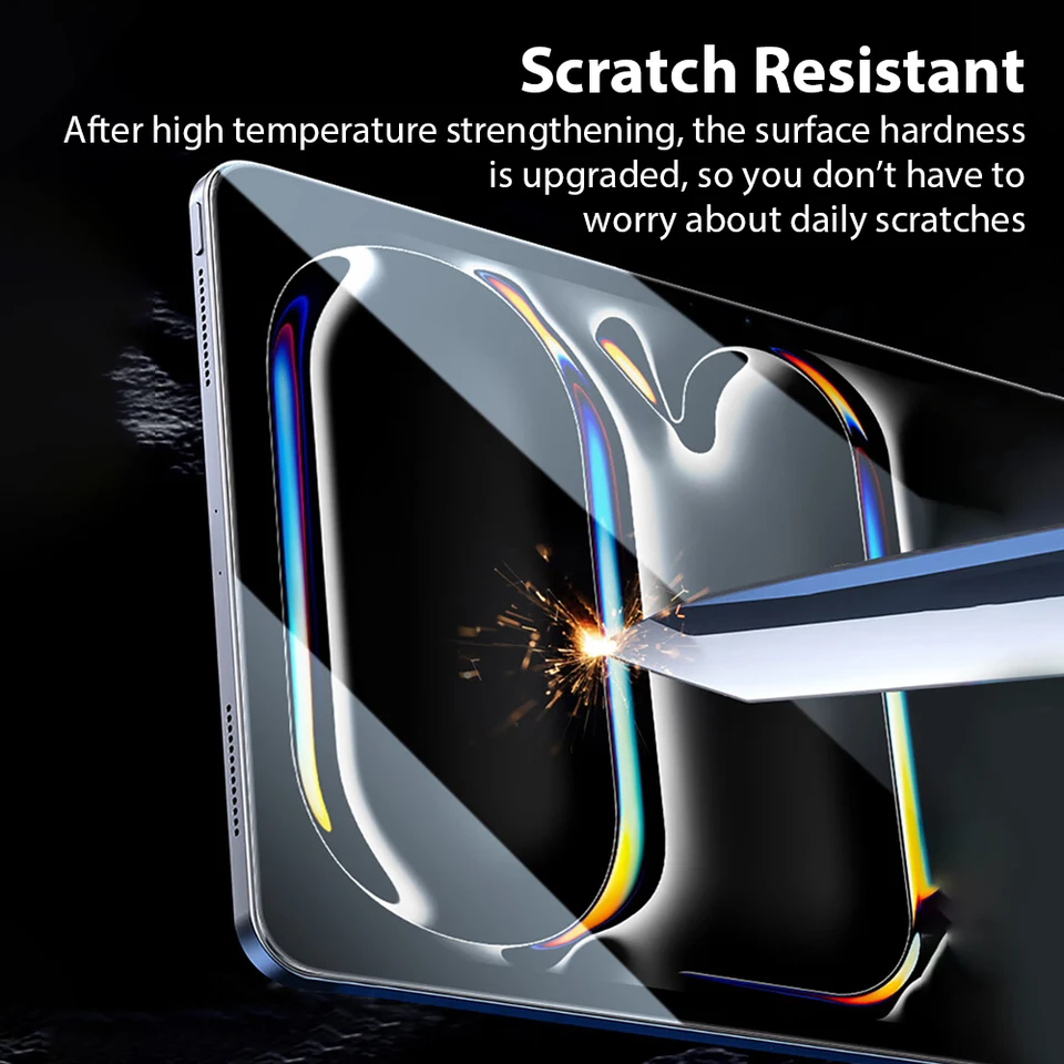 2 Piezas Protector de Pantalla de Vidrio Templado para iPad Pro 13 11th M5 M4 12.9 Air 11 M3 M2 5 4 Mini 6 7 10 9 9th 10th Generation A16 Película 4