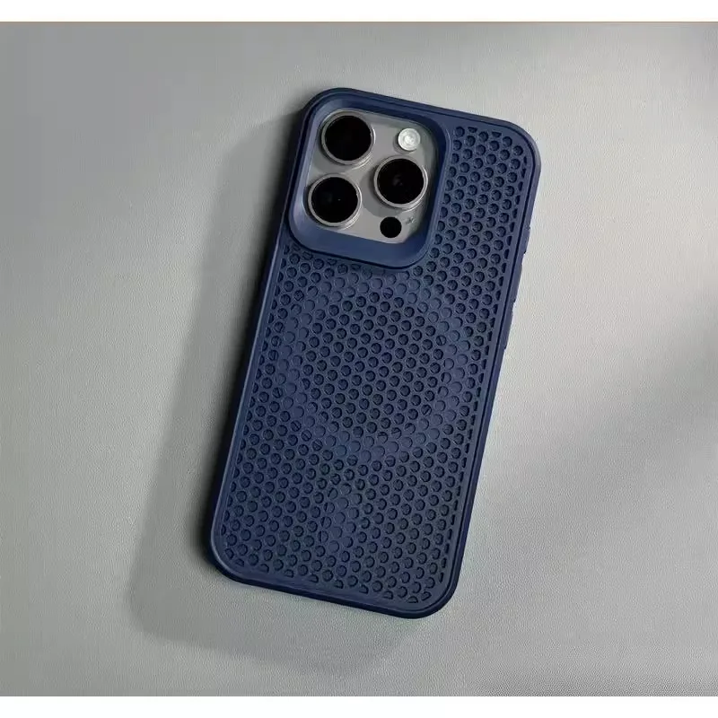 Honeycomb heat dissipation magnetic suction shell is suitable forXiaomi15probreathable and anti-drop mattelenslargeholeanti-drop