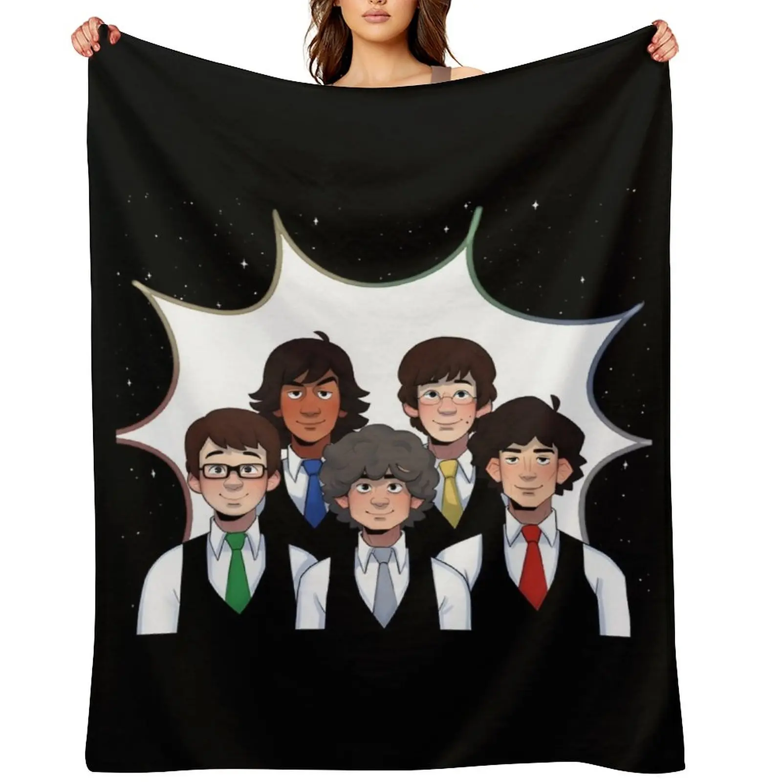 

Tally hall anime art Throw Blanket Cute Plaid Quilt blankets and throws Summer Blankets