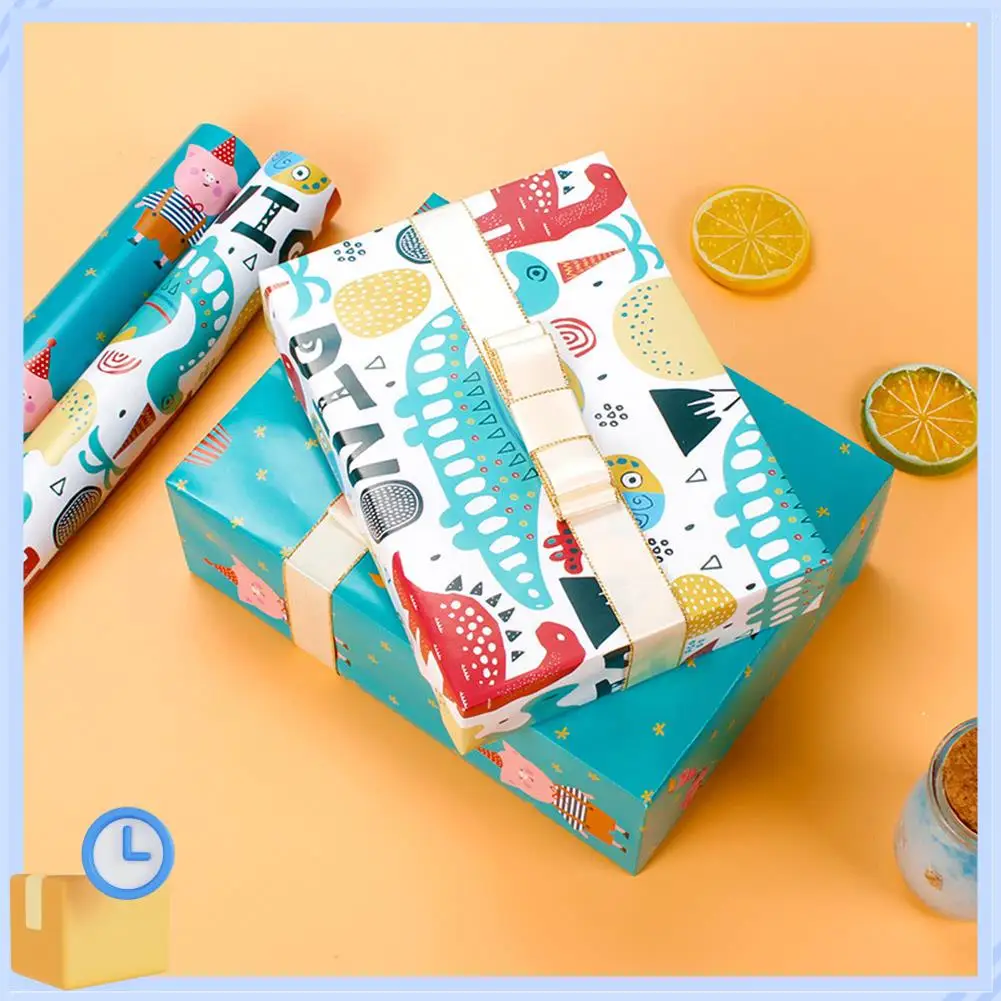 Popular 10Pcs Wrapping Paper Sheets For Kids,Birthday Party Wrapping Paper Gift Wrap Papers,Present Gift Wrapping Paper