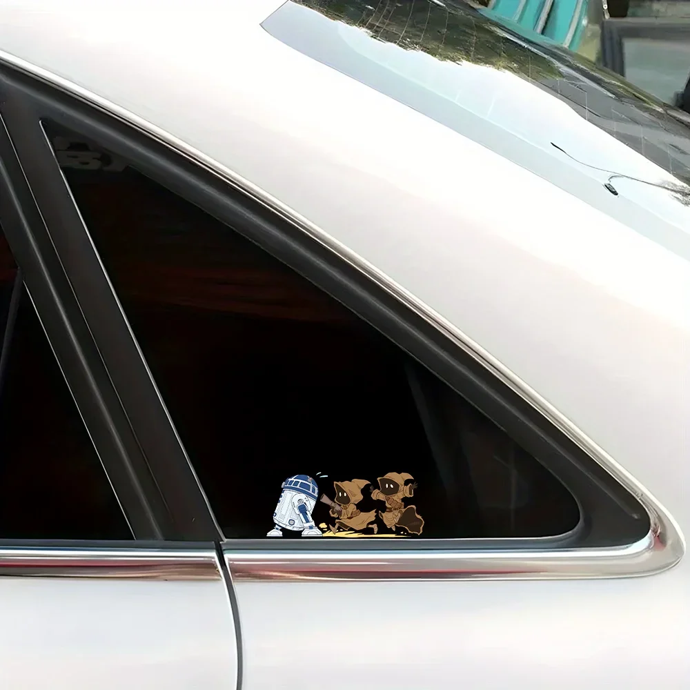 1 шт. стильная наклейка для научного автомобиля, художественный стиль, прочная, идеально подходит для багажа, скейтборда, привлекательный эстетический декор научного искусства