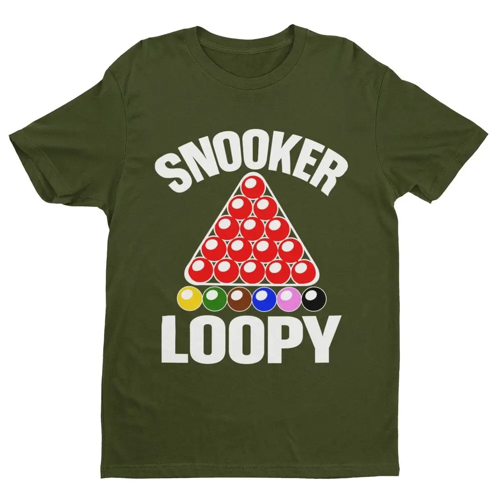 Snooker Loopy T Shirt Funny Pool Frame Rack Triangle Balls Gift Idea Player Fan Luxury vintage oversized