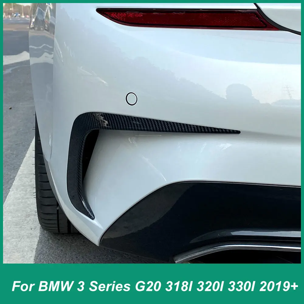 For BMWs New 3 Series G20 2019+318i 320i 330i Rear Bumper Wind Knife Rear Wind Knife Exterior Modification ABS Plastic Black