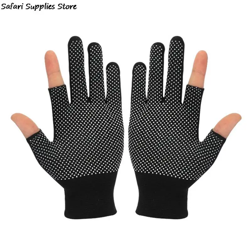 Rutsch feste Touchscreen-Nylon handschuhe Männer Frauen Sommer Outdoor-Reitsport Fitness atmungsaktive rutsch feste Sonnenschutz-Halb finger handschuhe