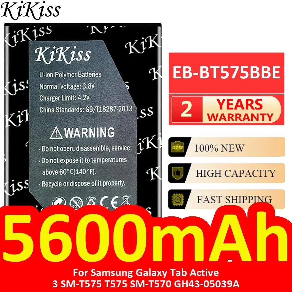 Lightweight Tablet Battery EB-BT575BBE 5600mAh For Samsung Galaxy Tab Active 3 SM-T575 T575 SM-T570 GH43-05039A
