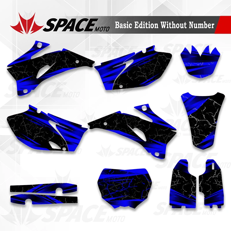 SPACE MOTO Custom Graphics Decals Stickers For YAMAHA 06-09 YZF250 450 07-14 WRF250 07-11WRF450
