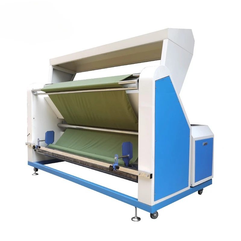 Automatic electric eye edge-to-edge cloth inspection machine needle-woven garment fabric rolling machine deviation