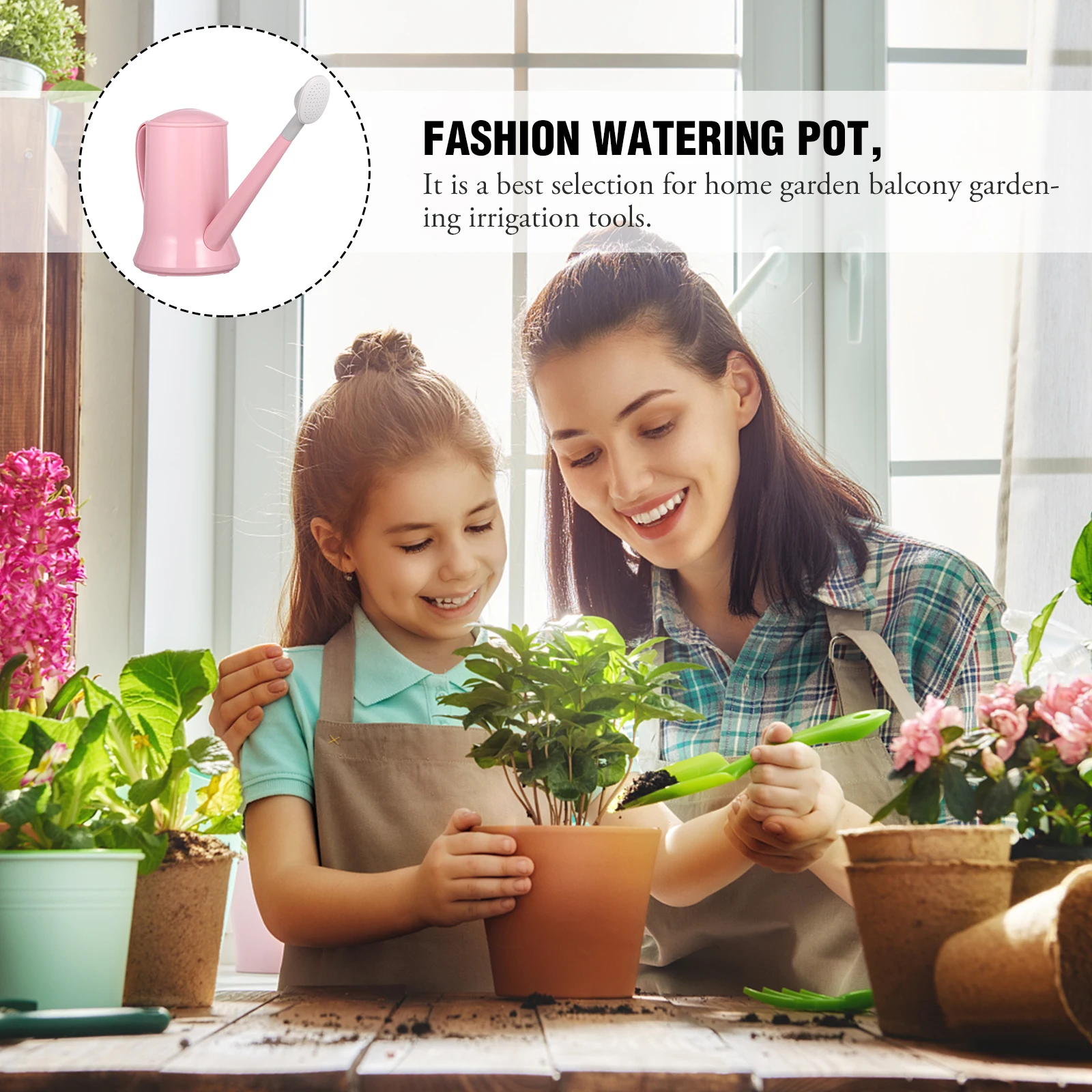 

Thickened Plastic Watering Pot Long Spout Large Capacity Garden Tool For Flowers Household Plants Durable Sprinkler Indoor