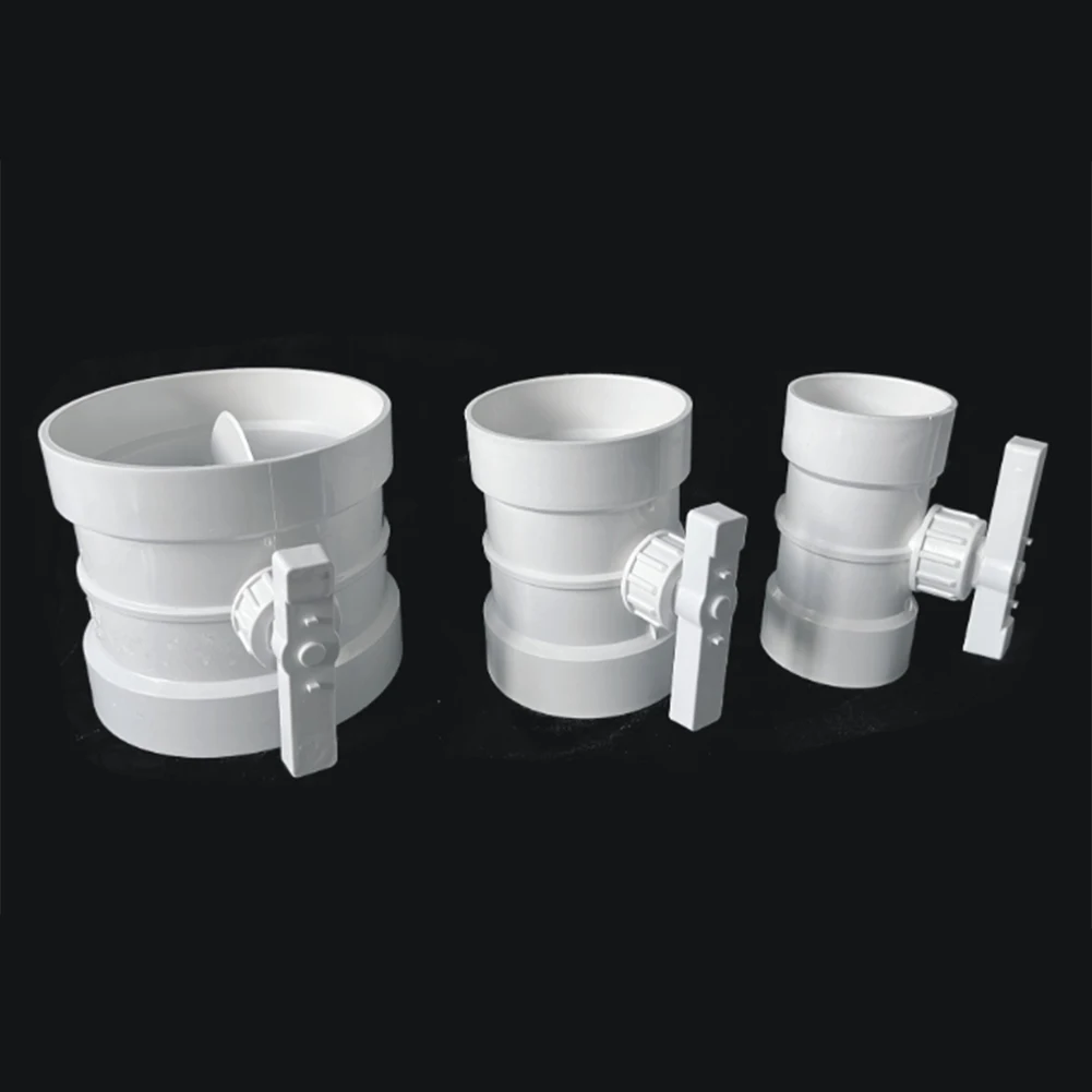 PVC Air Volume Control Valve Manual  Control Duct Air Volume Stop Control Valve PP Valve Switch Air Regulating Valve
