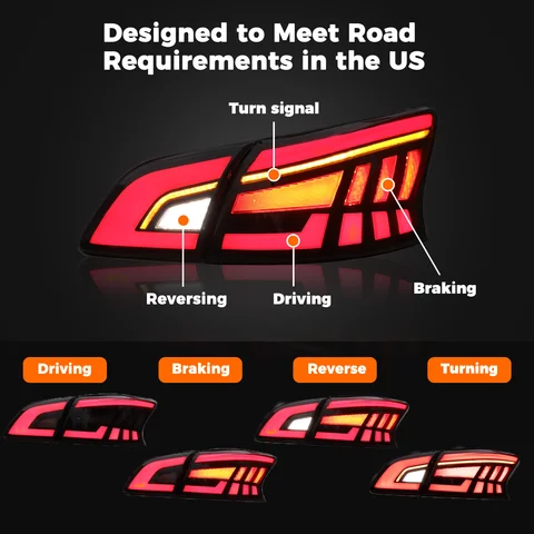 자동차 LED 후면 미등 어셈블리, 13 번째 닛산 센트라 실피 2012-2015,2016-2019,2022 애니메이션 후면 램프