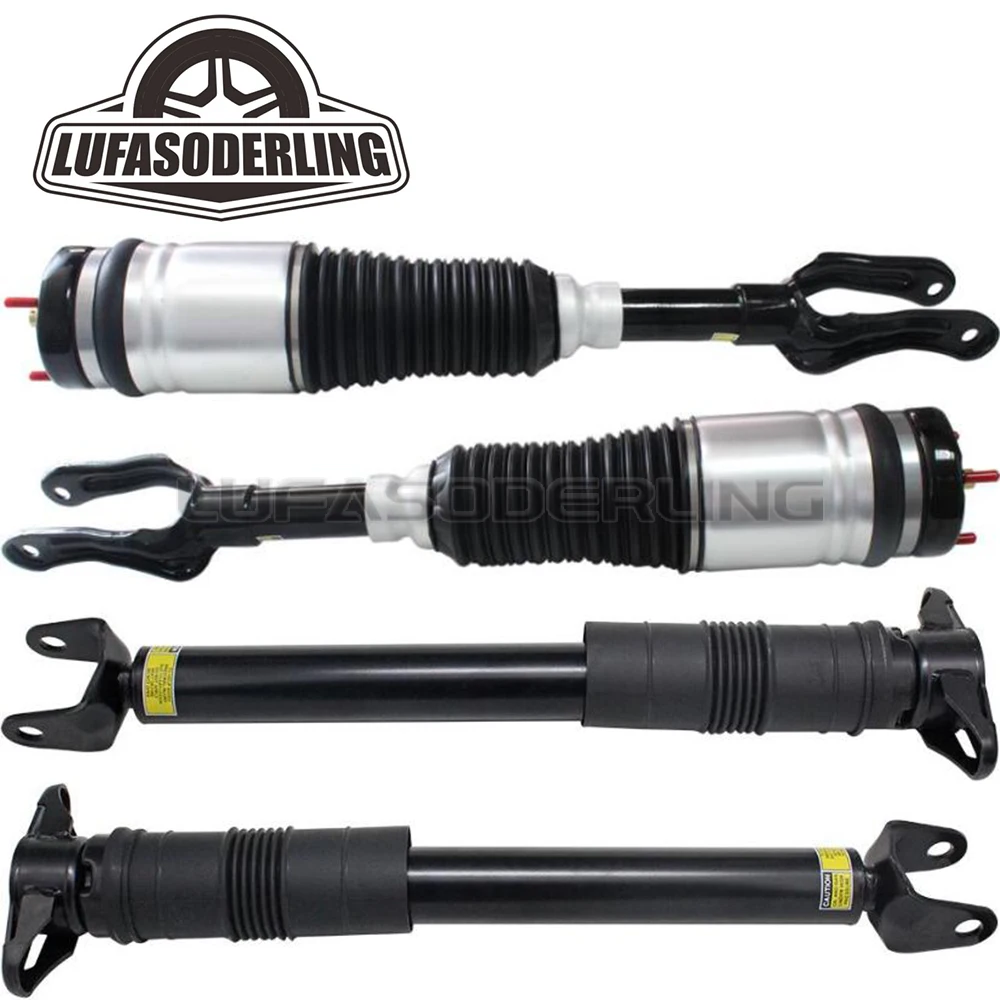 4x Front + Rear For Jeep Grand Cherokee 2011-2015 Air Suspension Shock Absorber Struts OEM 68029902AE 68029903AE 68069680AG