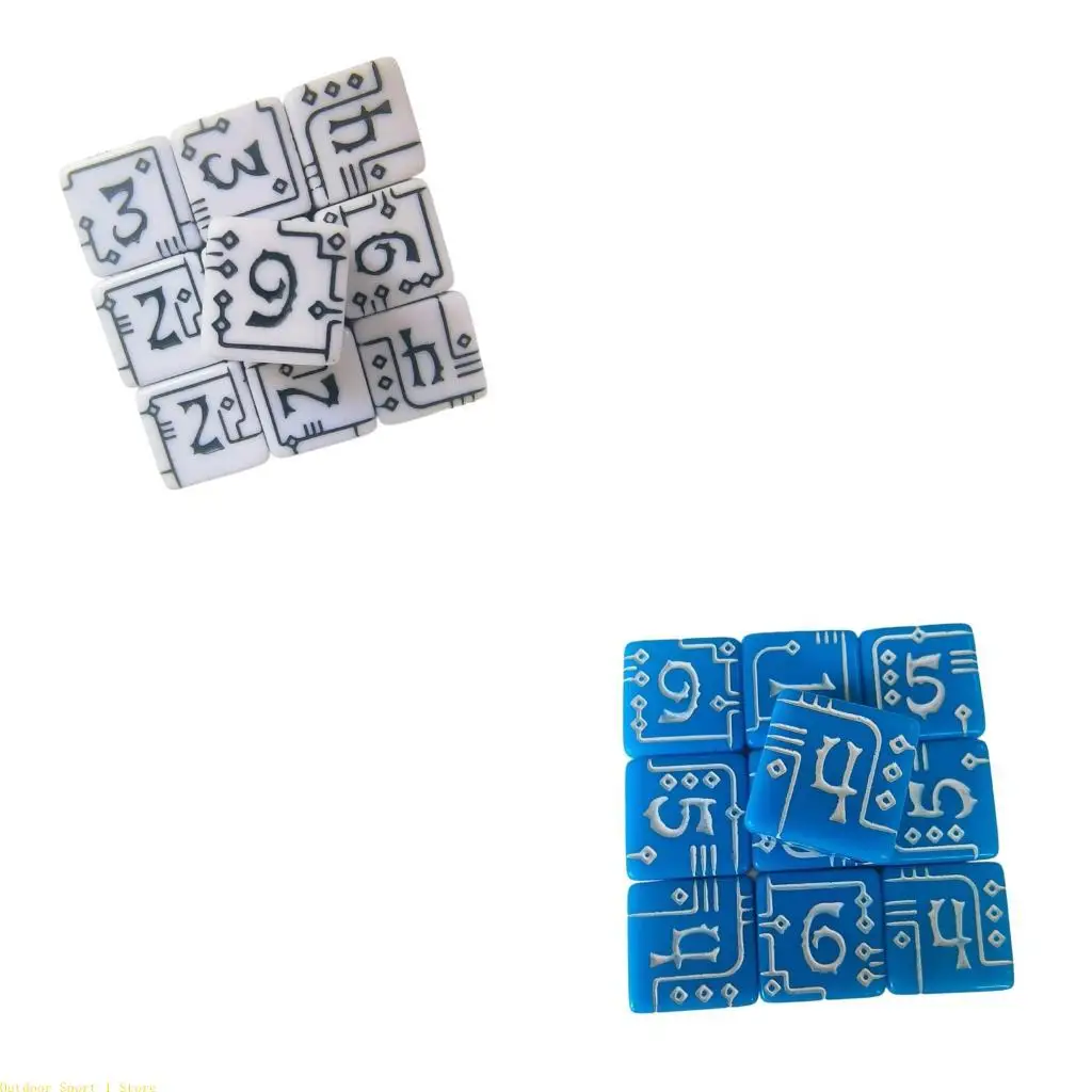 

A0KA Прозрачные акриловые механические кубики с гладкими роскошными настольными кубиками для настольных игр и обучающих