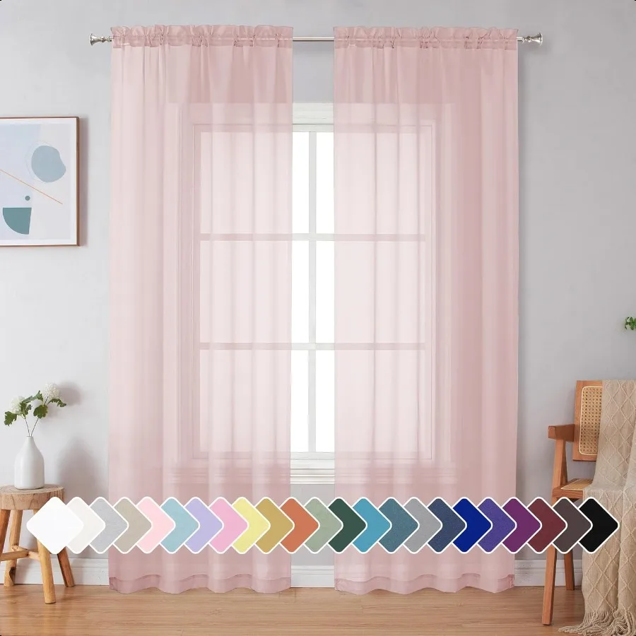 Blush Sheer Curtain… - image