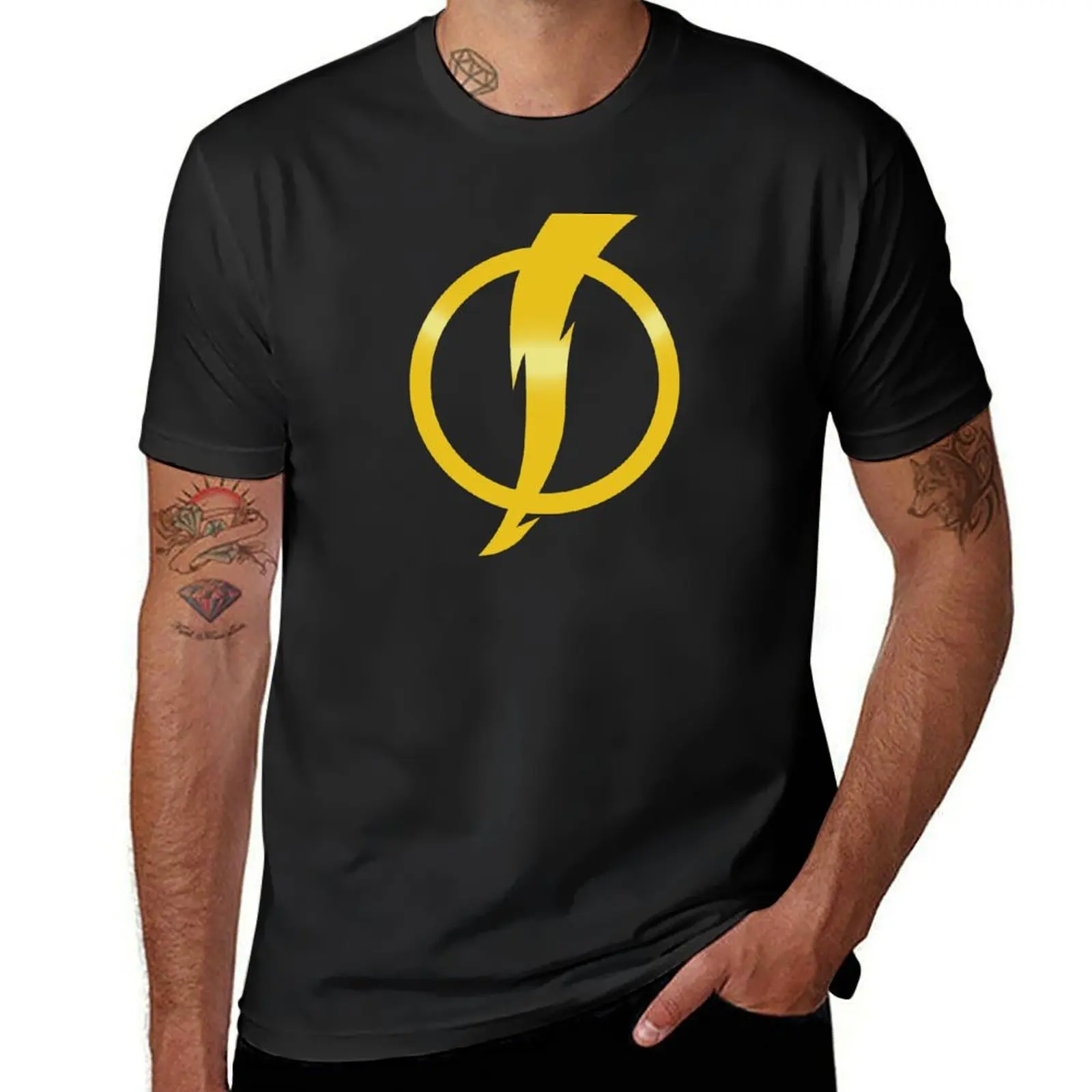 Static Shock Logo T-Shirt Blouse quick drying summer tops mens funny t shirts